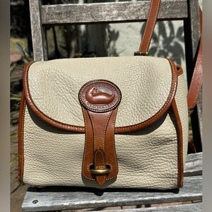 Vintage Dooney & Bourke Essex Leather Ivory Bag